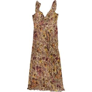 GUESS Womens Flower Slip Ruffled Maxi Dress, NWT